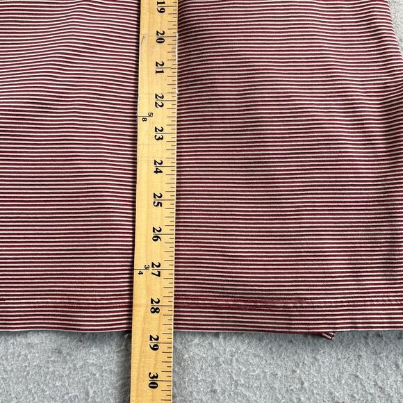 Fairway & Greene Red White Striped Albany Country Club Collared Polo Shirt L - Picture 7 of 16